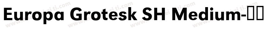 Europa Grotesk SH Medium字体转换